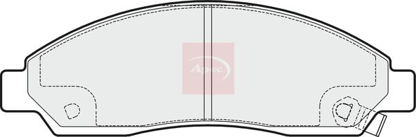 Apec Brake Pads Set PAD1640 - image 2
