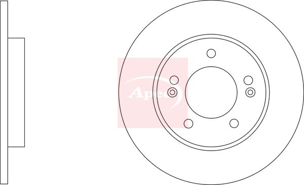 Apec Brake Disc DSK3372 - image 2