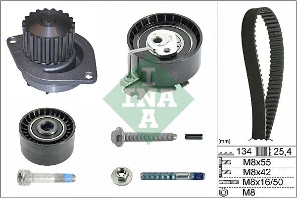 INA Timing Belt Kit & Water Pump 530037930 - image 2