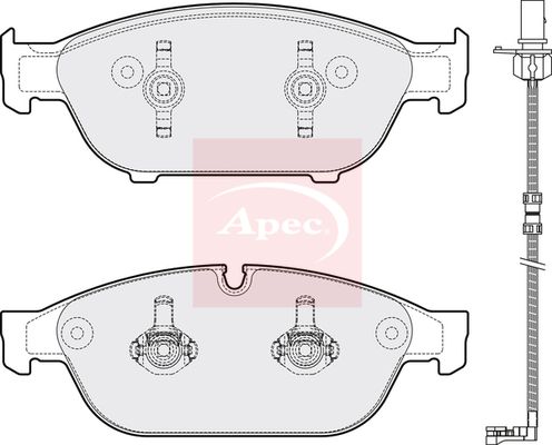 Apec Brake Pads Set PAD1784 - image 2