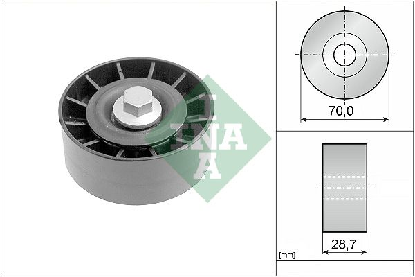 INA Drive Belt Deflection Guide Pulley 532025410 - image 2