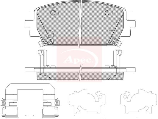 Apec Brake Pads Set PAD2407 - image 2
