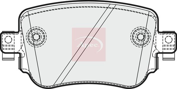 Apec Brake Pads Set PAD1961 - image 2