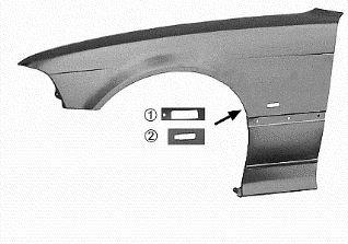 Fits BMW 3 Series Coupe/Cabriolet 1992-2000 Front Wing Primed Coupe Convertible Right - image 2