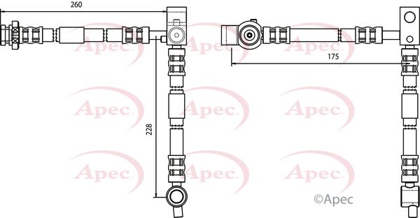 Apec Brake Hose HOS3715 - image 2