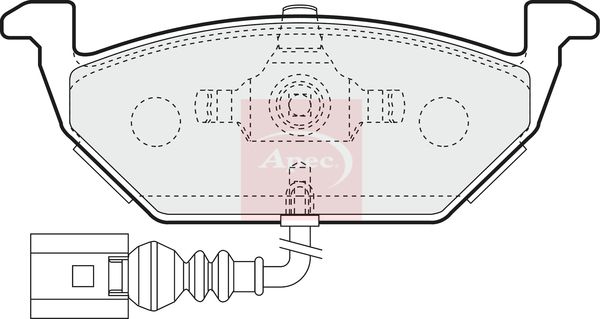 Apec Brake Pads Set PAD1129 - image 2