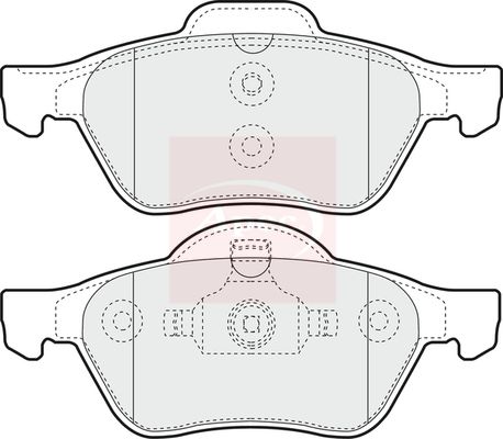 Apec Brake Pads Set PAD1270 - image 2