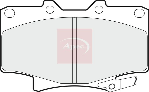 Apec Brake Pads Set PAD861 - image 2