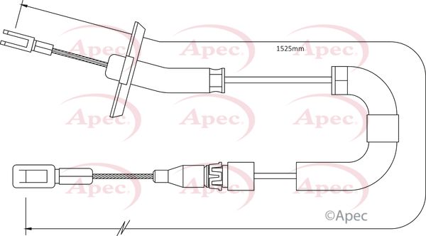 Apec Handbrake Cable CAB1287 - image 2