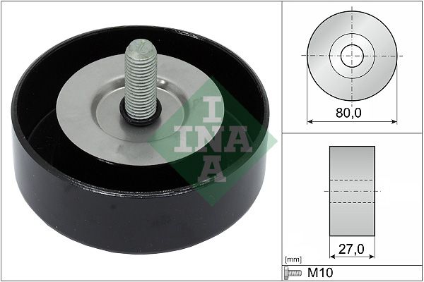INA Drive Belt Deflection Guide Pulley 532065810 - image 2