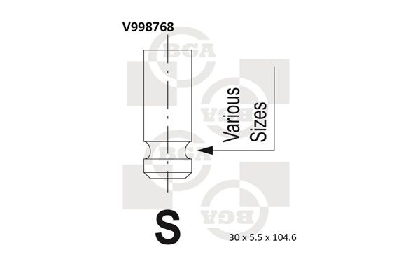 BGA Exhaust Valve V998768 - image 2