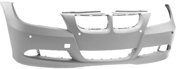 Fits BMW 3 Series 2005-2012 Front Bumper Primed Lci No Lamp Wash Holes & Pdc - image 2