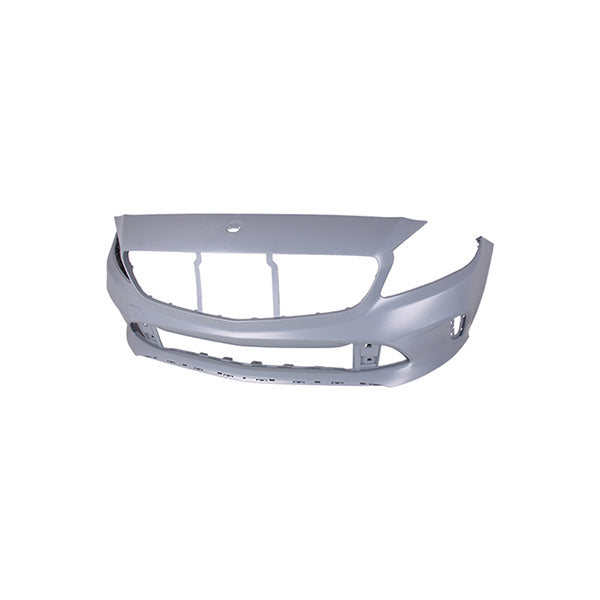 For Mercedes A Class 2012-2018 Front Bumper Primed & Trim Holes No Pdc - image 2