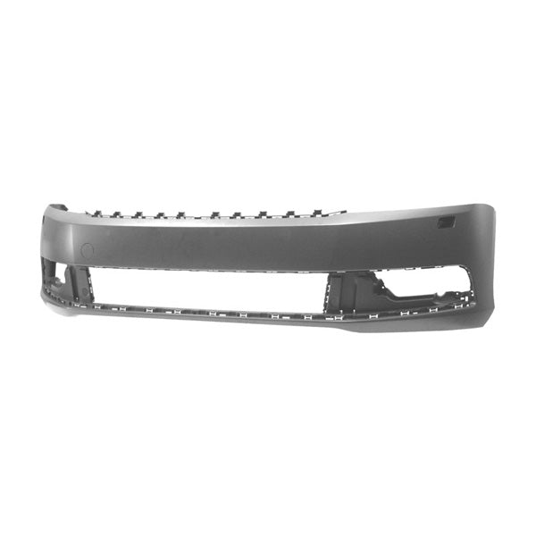 Fits VW Passat 2010-2014 Front Bumper Primed No Pdc & Lamp Wash Holes - image 2