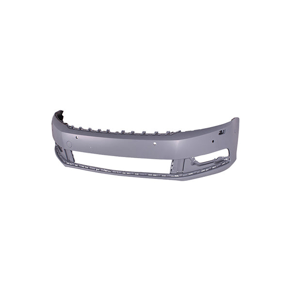 Fits VW Passat 2010-2014 Front Bumper Primed & Pdc & Lamp Wash Holes & Park Assist - image 2