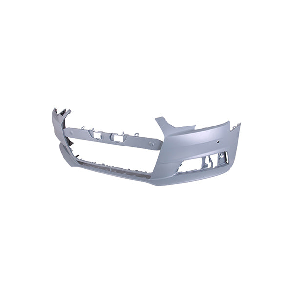Fits Audi A4 2015-2020 Front Bumper Primed No Lamp Wash Holes & 2X Pdc Holes - image 2