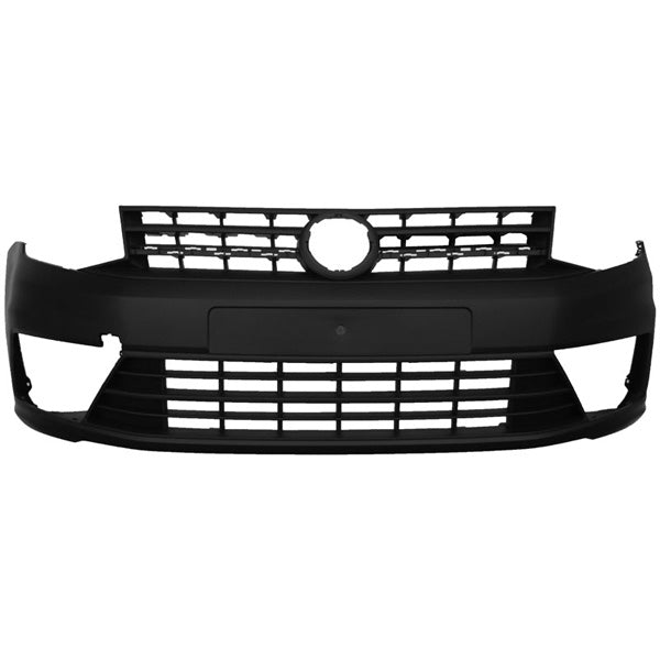 Fits VW Caddy Caddy Maxi 2010-2020 Front Bumper Satin Black - image 2