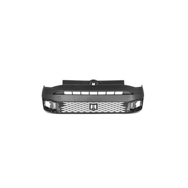 Fits VW Caddy 2020-2021 Front Bumper Textured Black - image 2