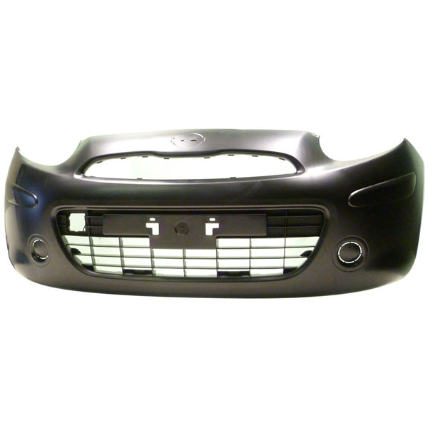 Fits Nissan Micra 2010-2017 Front Bumper No Fog Lamp Holes No Pdc To Be Primed - image 2