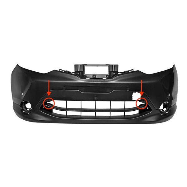 Fits Nissan Qashqai 2013-18 Front Bumper & Pdc No Lamp Wash Holes No Park Assist - image 2