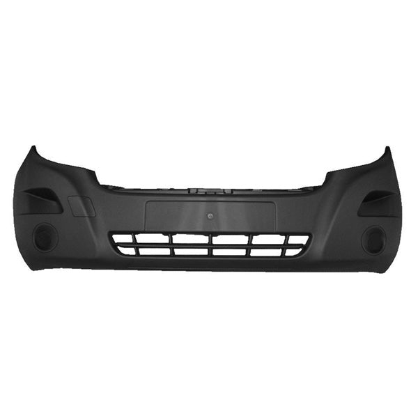 Fits Nissan Renault Nv400 Master 2010-2023 Front Bumper Black No Fog Lamp Holes - image 2