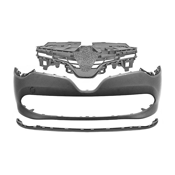 Fits Renault Clio 2012-2019 Front Bumper Assembly Primed - image 2