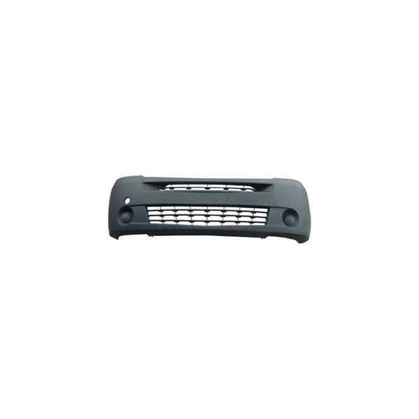 Fits Renault Master Rwd 2000-2010 Front Bumper Black No Fog Lamp Holes - image 2