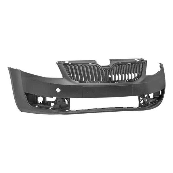 Fits Skoda Octavia 2013-2023 Front Bumper Primed Inc Rad Grille - image 2