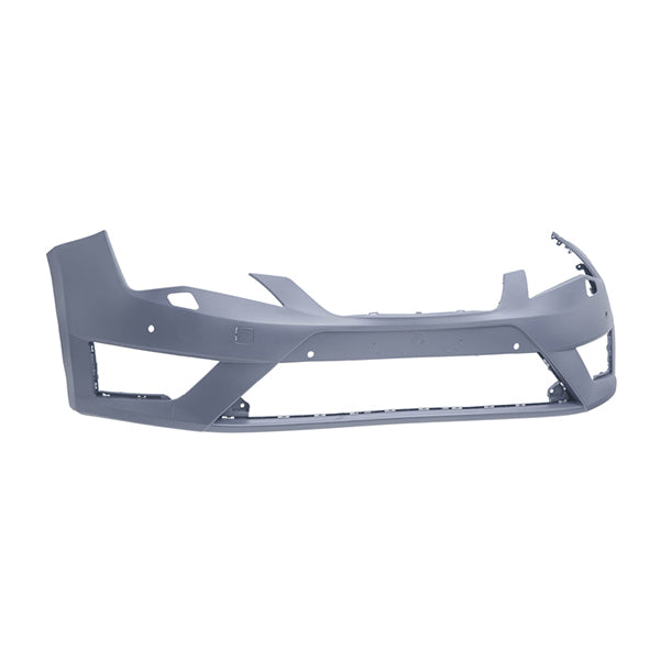 Fits Seat 2012-2019 Front Bumper Primed Fr Models & Pdc Holes & Lamp Wash Holes - image 2