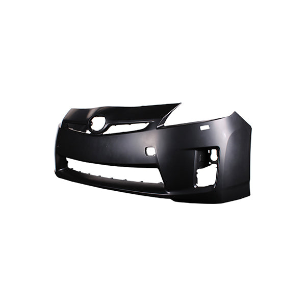 Fits Toyota 2009-2016 Front Bumper Primed Black & Lamp Wash Holes No Pdc - image 2