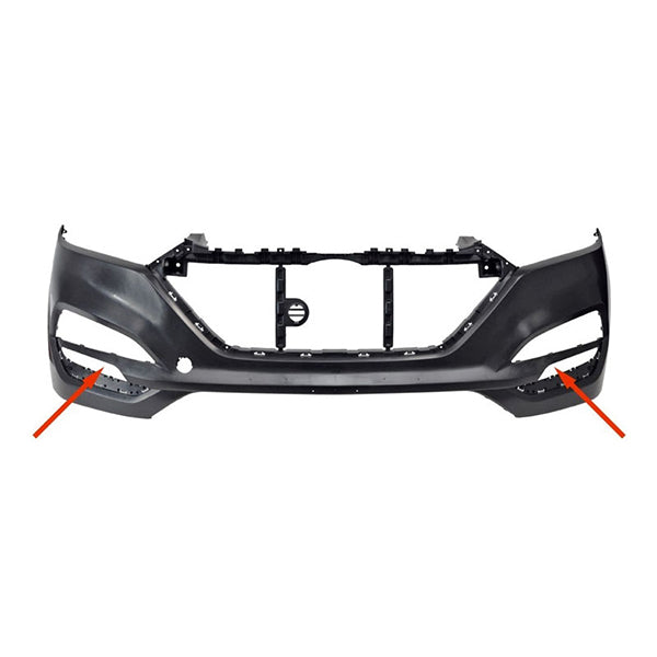 Fits Hyundai Tucson 2015-2020 Front Bumper Non Primed & Cuting Marks Pdc - image 2