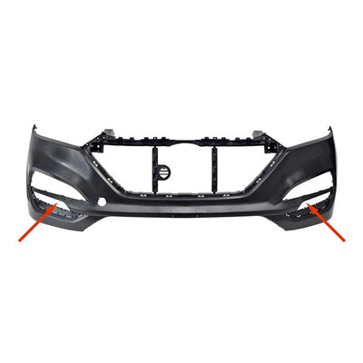 Fits Hyundai Tucson 2015-2020 Front Bumper Non Primed & Cuting Marks Pdc