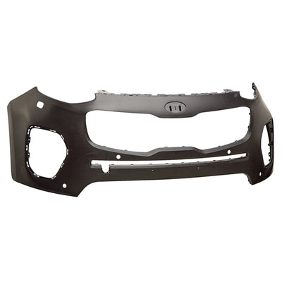 Fits Kia Sportage 2016-2021 Front Bumper & Lamp Wash Holes & Pdc Holes To Be Primed