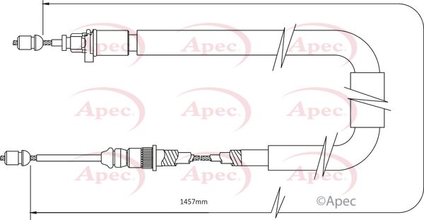 Apec Handbrake Cable CAB1359 - image 2