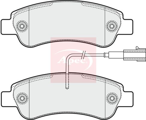 Apec Brake Pads Set PAD2037 - image 2