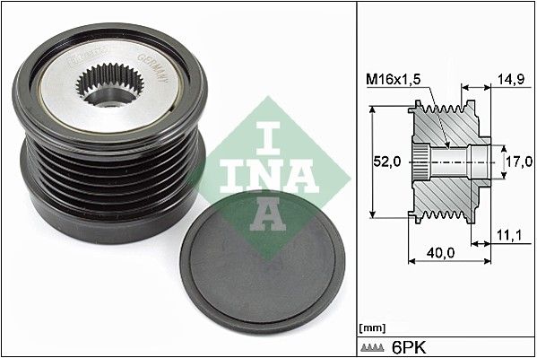 INA Overrunning Alternator Pulley 535029310 - image 2