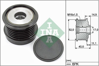 INA Overrunning Alternator Pulley 535029310