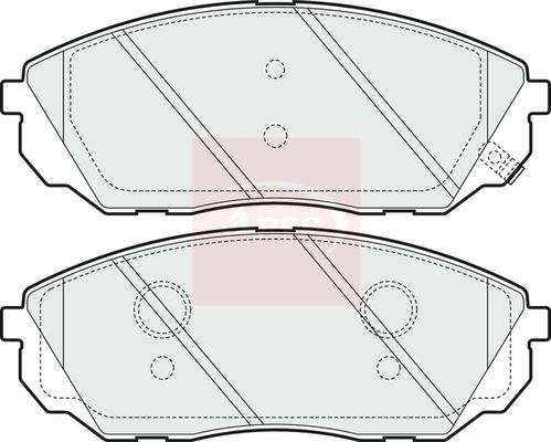 Apec Brake Pads Set PAD1556 - image 2