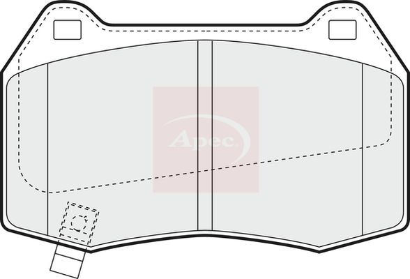 Apec Brake Pads Set PAD1368 - image 2