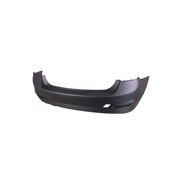 Fits BMW 3 Series 2012-2017 Rear Bumper Primed Black No Pdc 1 Exhaust Holes - image 2