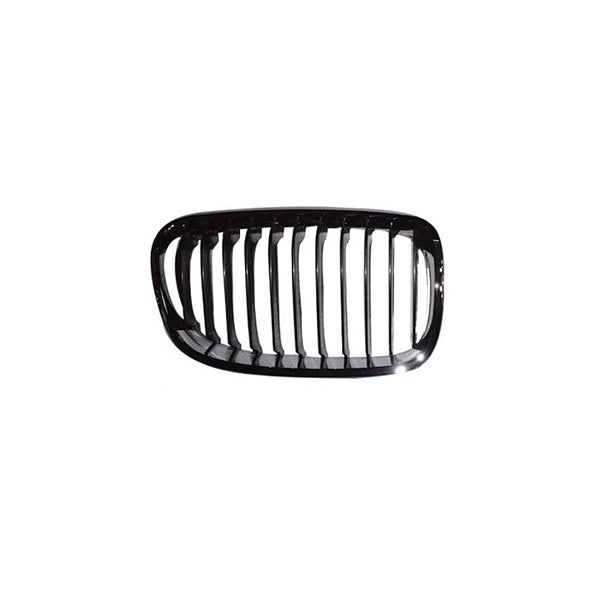 Fits BMW 1 Series 2011-2016 Os Front Radiator Grille Black & Chrome Moulding - image 2