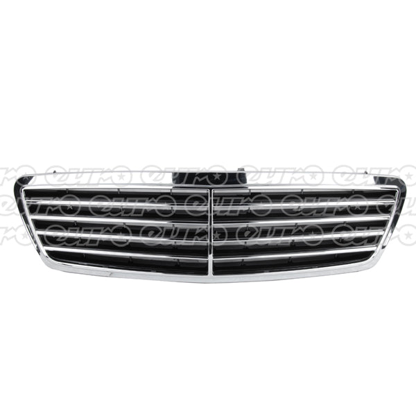 Fits Mercedes C Class 2000-2008 Front Grille Avantgarde Elegance Grey & Chrome - image 2