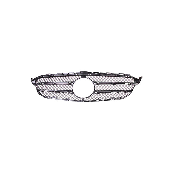 Fits Mercedes C Class 2014-2021 Radiator Grille Black - image 2
