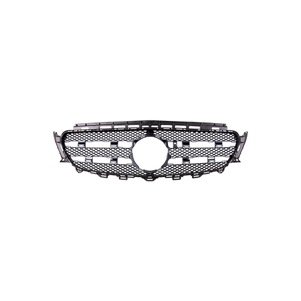 Fits Mercedes E Class 2016-2023 Radiator Grille Dark Grey No Camera Hole - image 2