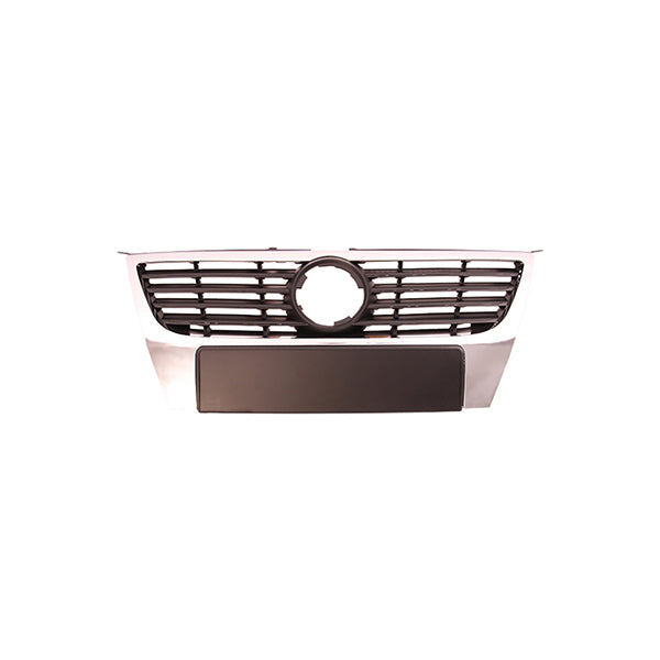 Fits VW Passat 2005-2010 Radiator Grille No Chrome Strips No Parking Sensor Holes - image 2