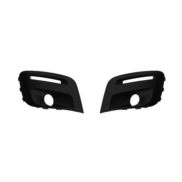For Berlingo 2006-2019 Front Bumper Lower Grille Set 2Pcs & Fog Lamp Holes - image 2