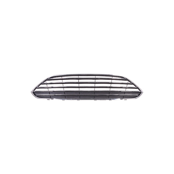 Fits Fiesta 2008-2016 Front Bumper Centre Grille Slatted Type & Chrome Mouldingss - image 2