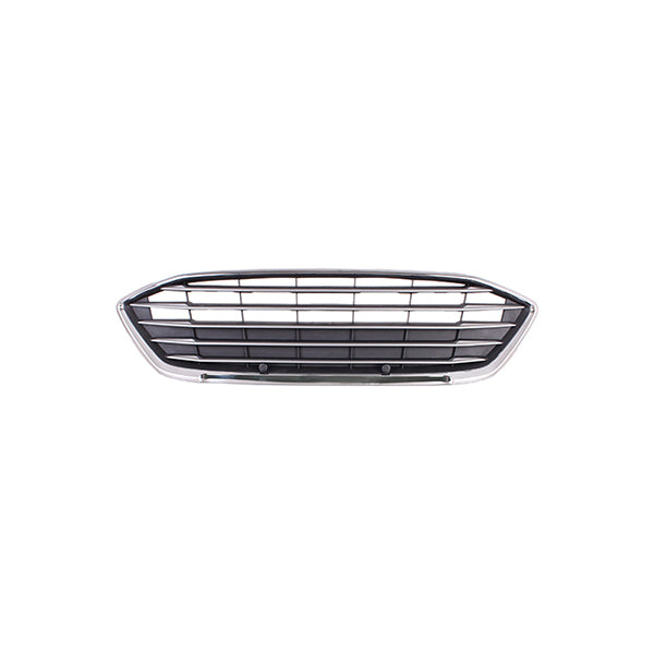 Fits Ford Focus 2018-2024 Radiator Grille & Chrome Frame & Silver Mouldings - image 2