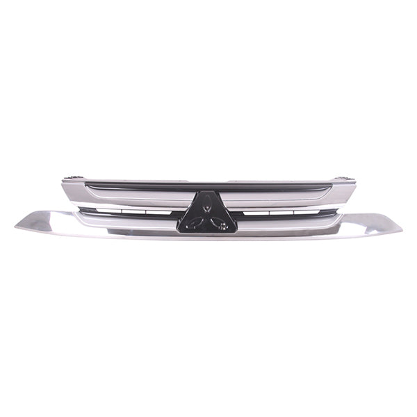 Fits Mitsubishi Outlander 2013-2019 Radiator Grille Black Inc Chrome Mldg - image 2