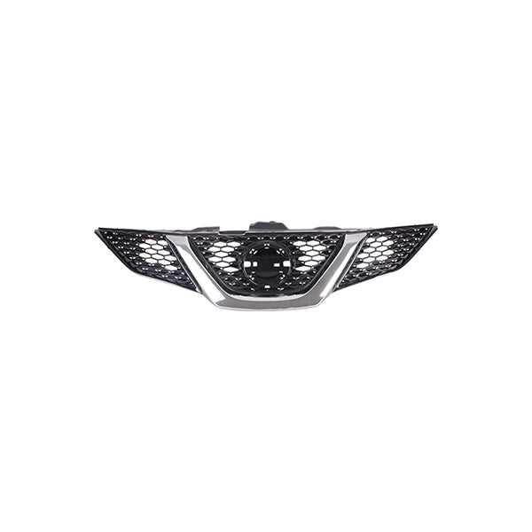 Fits Nissan Qashqai 2013-2018 Radiator Grille Black & Chrome Moulding - image 2